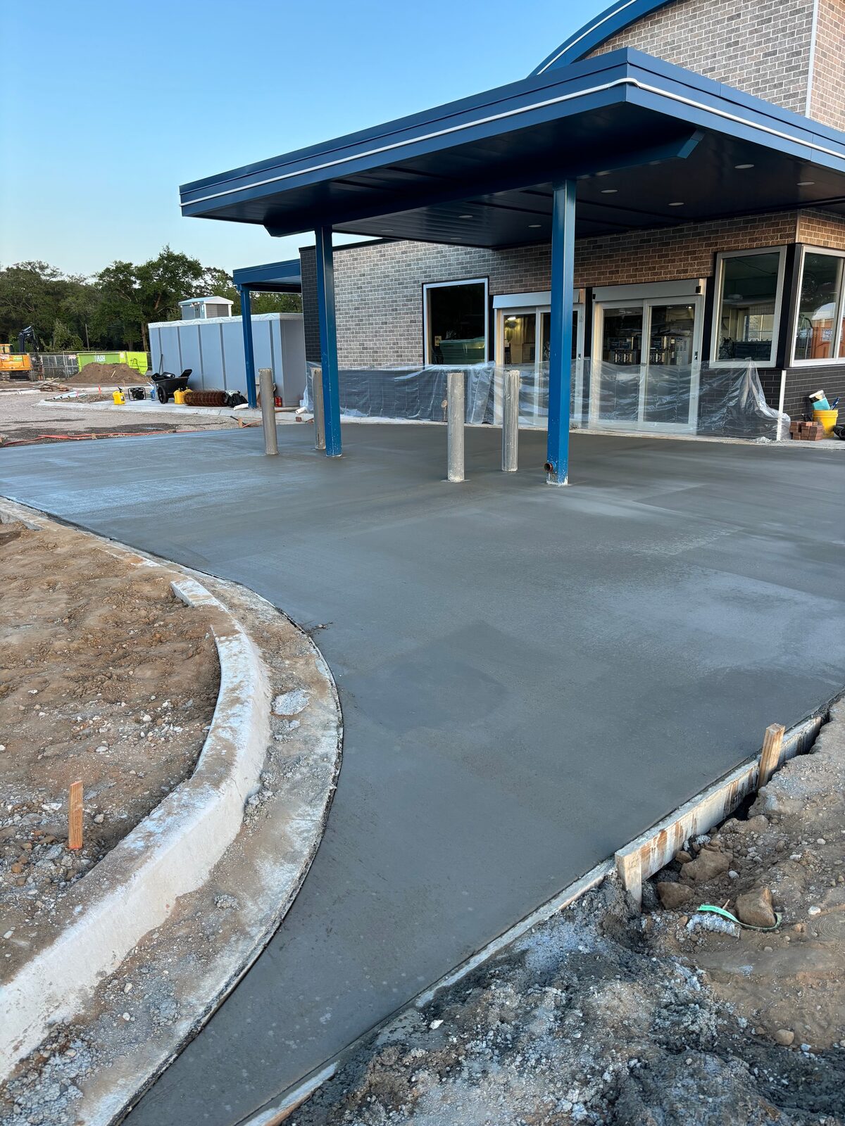 Fresh concrete project completed by S E A Construction