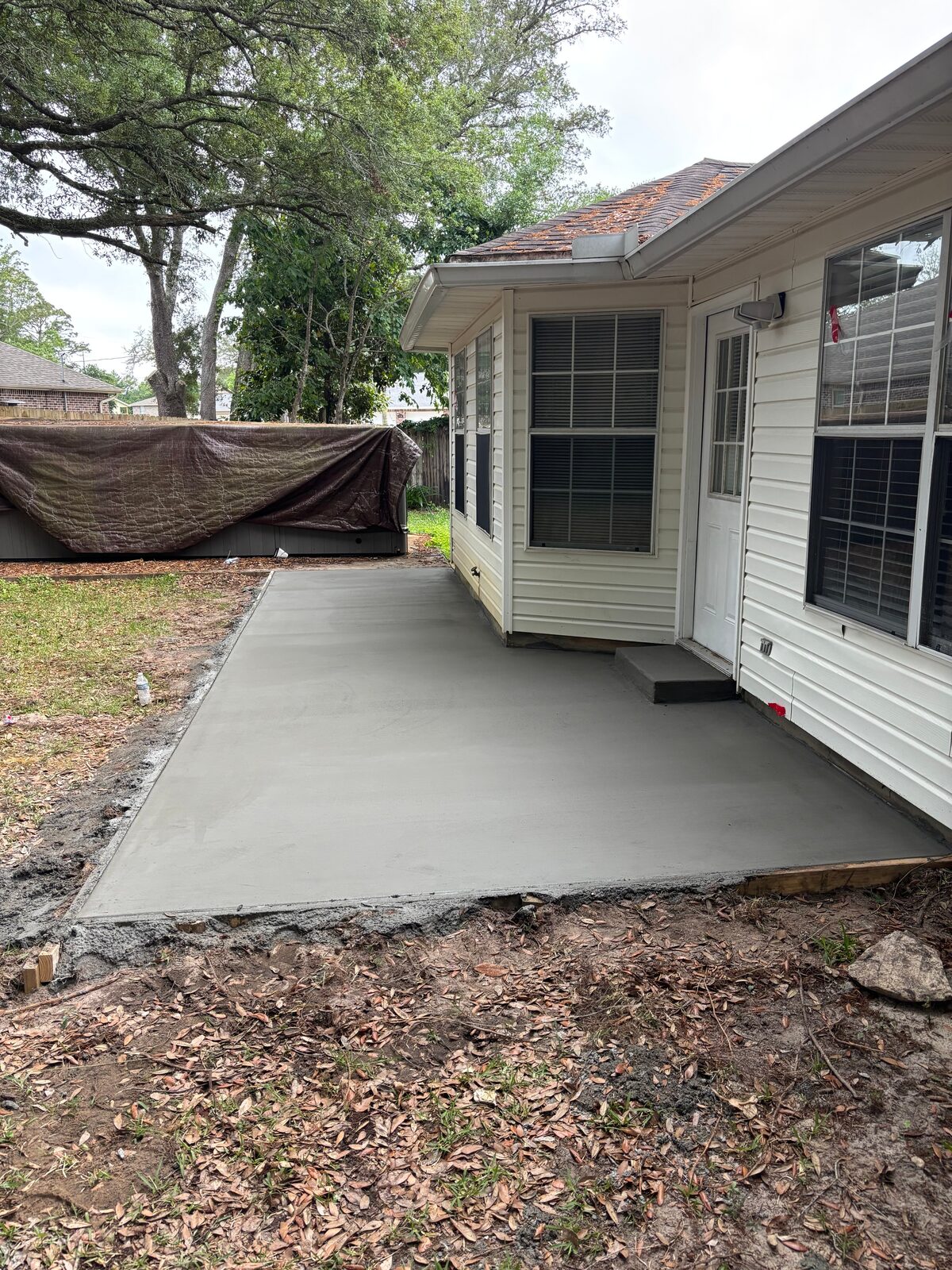 Finished concrete project